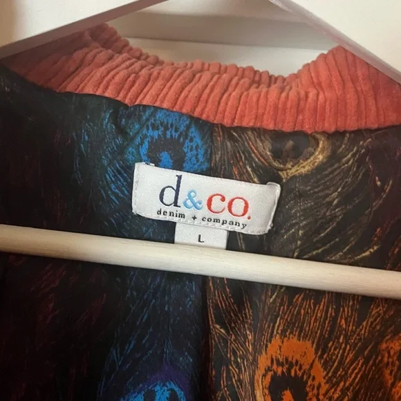 Denim & Co Burnt Orange Corduroy Jacket - Picture 2 of 3